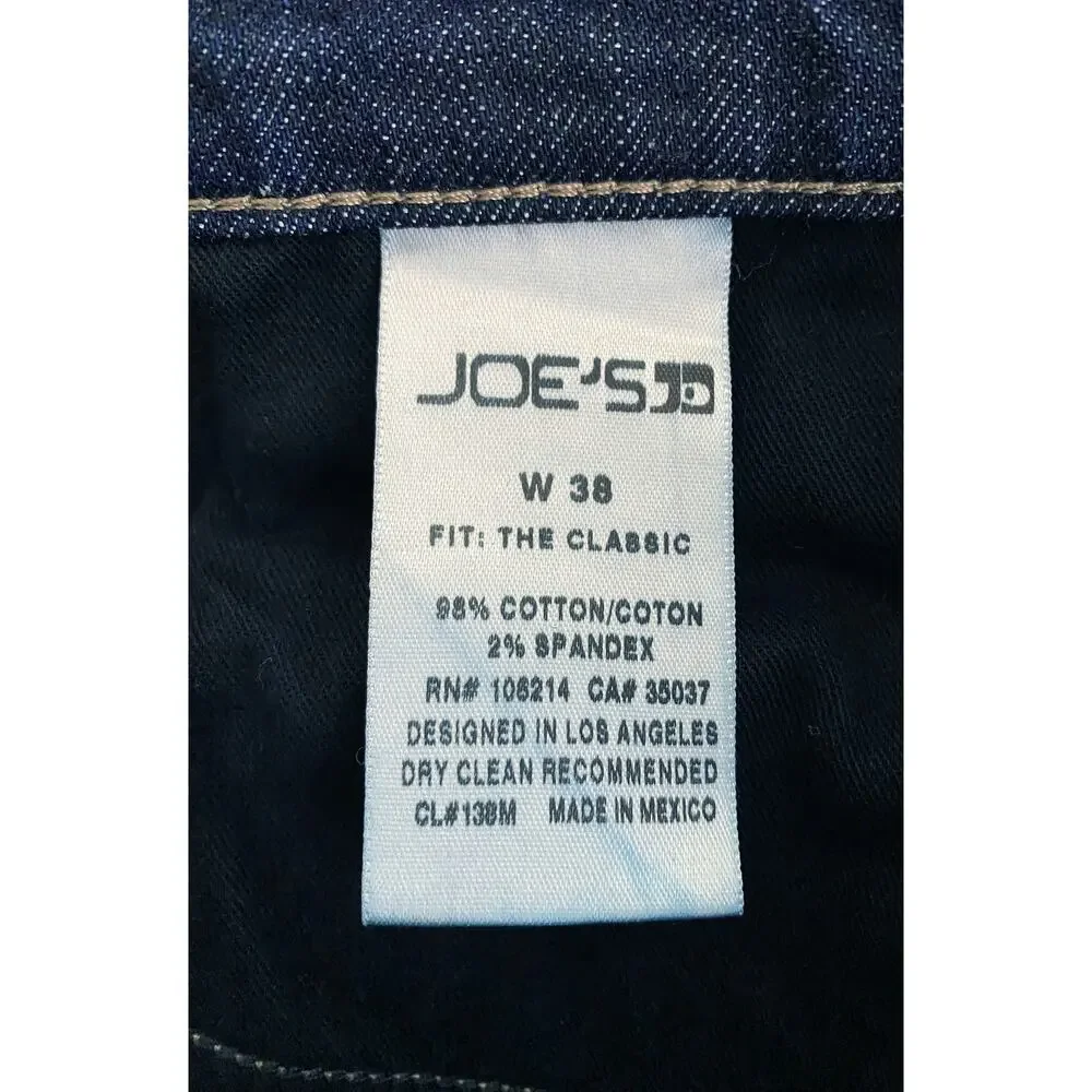 Joe's Jeans Men's The Classic‎ Ozzie Straight Leg Comfort Stretch Dark Wash 38